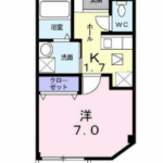 高知市南宝永町　パインツリーブレイス　C　101 画像1